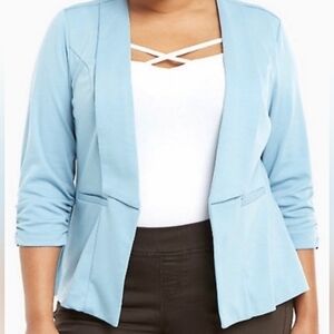 Torrid Light Blue Blazer Size 4